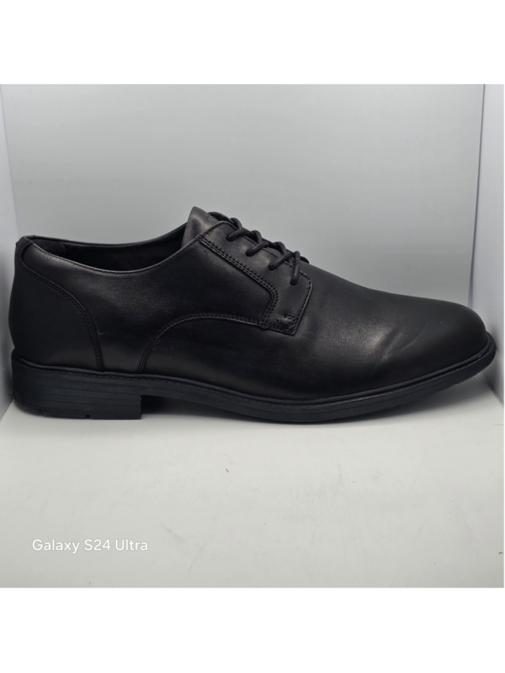 Men's Hush Puppies Black Leather Oxford Derby Shoes men's 11.5